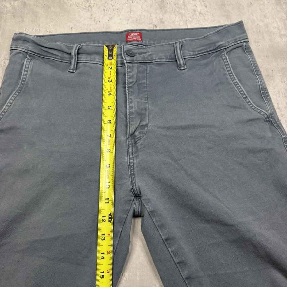 Levis XX Chino Pants Steel Blue Size 32x32 Standard Taper Stretch Cotton Blend